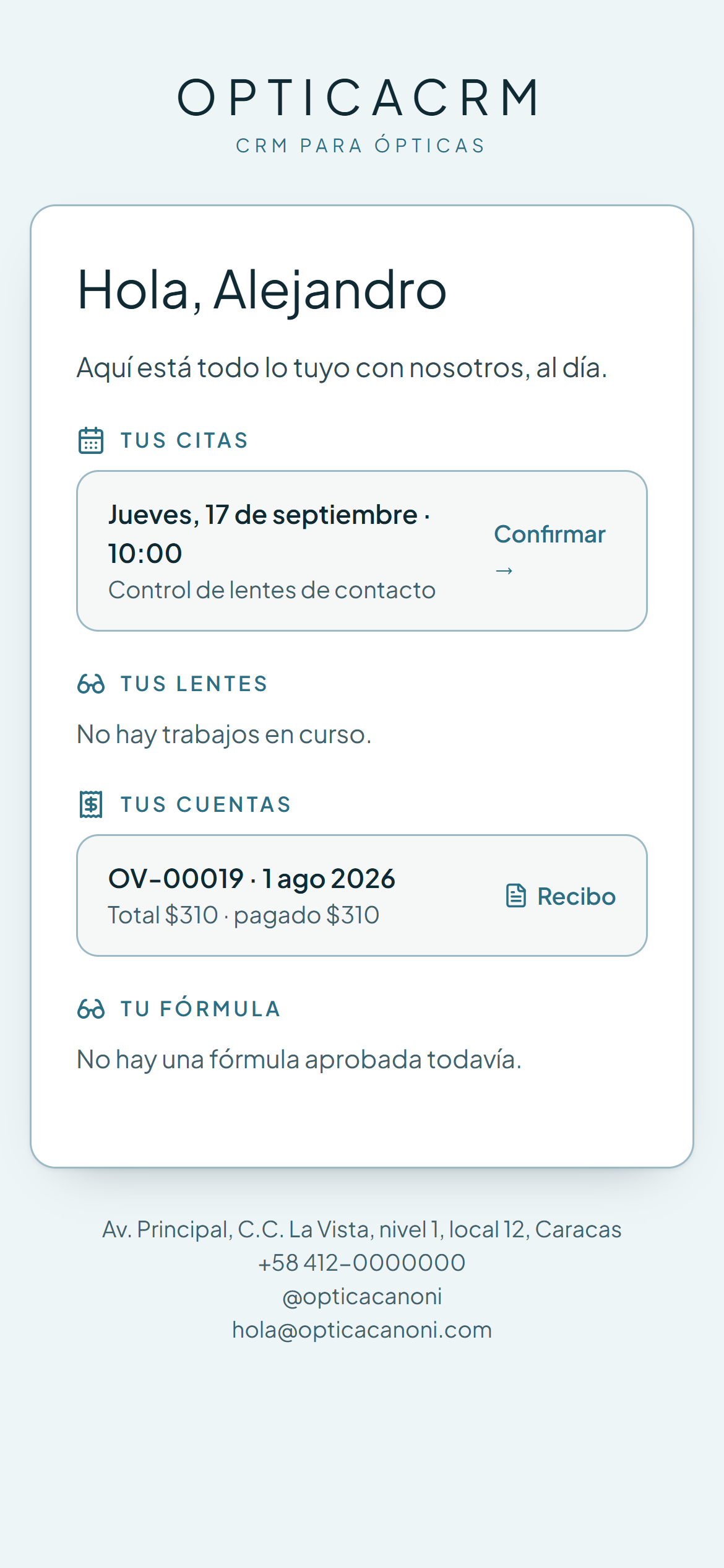 Mi óptica